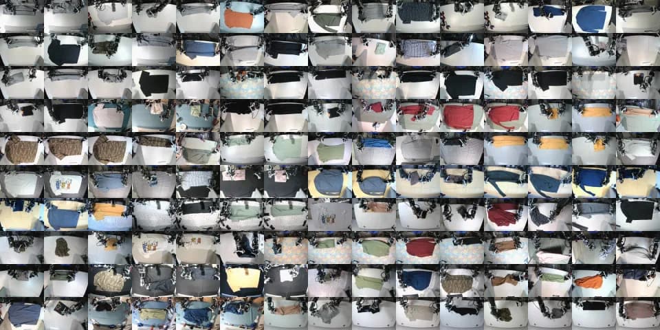LeRobot Shirt-Folding Dataset dataset sample.