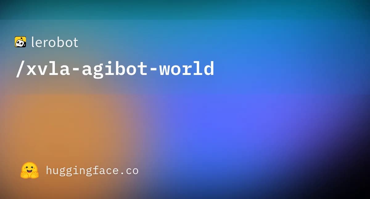 xvla-agibot-world official Hugging Face repository card.