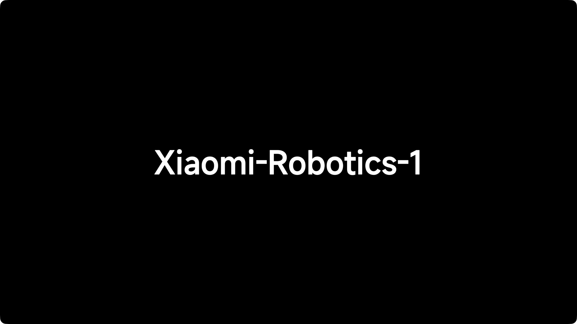 Xiaomi-Robotics-1 official project page preview.