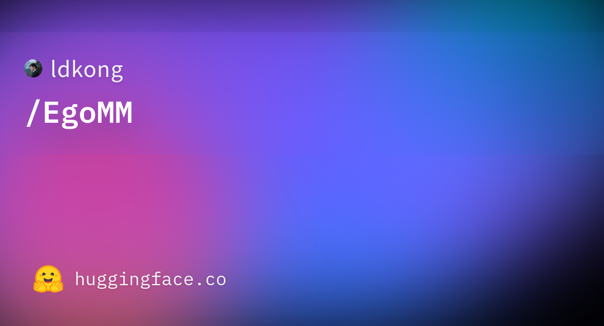 EgoMM official Hugging Face repository card.