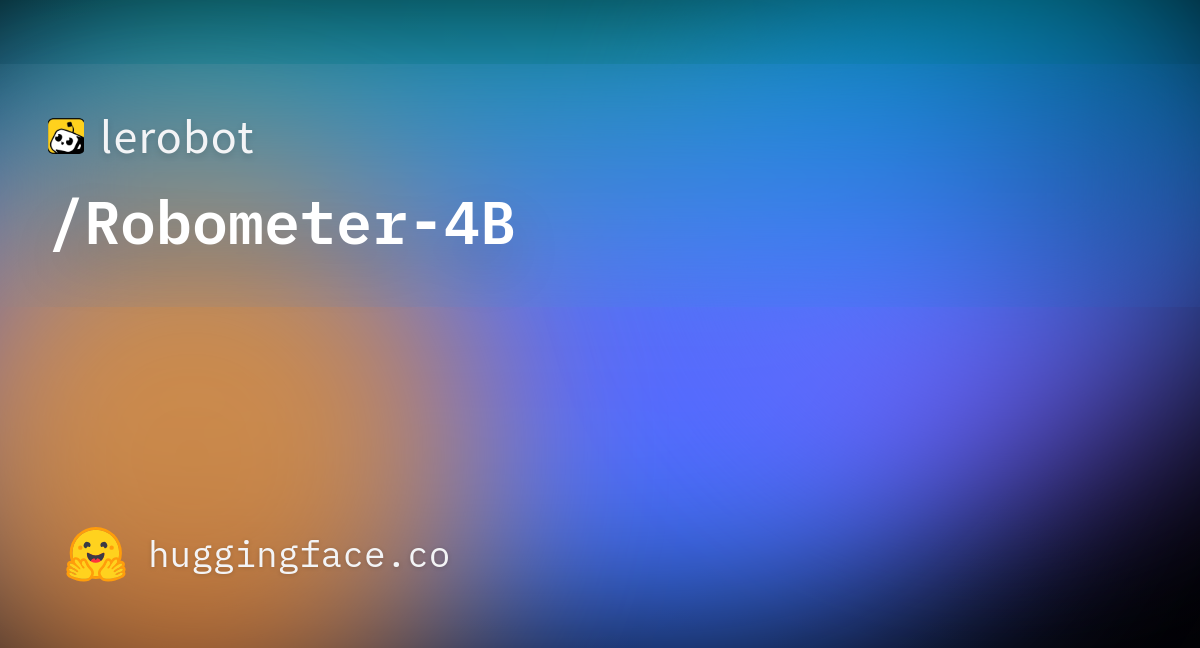 Robometer-4B official Hugging Face repository card.